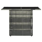 thumbnail of vidaXL 3-tlg. Bistro-Set mit Auflagen Poly Rattan Grau
