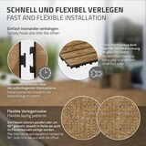 thumbnail of ECD Germany – WPC Terrassenfliesen – 30x30 cm 11 Stk.=1m² Teak | Holzoptik, Klicksystem mit Drainage