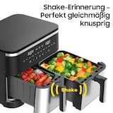 thumbnail of Heißluftfritteuse XXL Doppelkammer 11L – Airfryer mit 10 Programmen, Touchscreen, 2600W, Dual Cook & Shake-Erinnerung, spülmaschinenfest