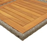 thumbnail of vidaXL 13-tlg. Garten-Essgruppe mit Kissen Grau Poly Rattan