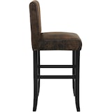 thumbnail of tectake Taburete alto de polipiel - Juego de 4 marrón antiguo