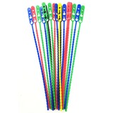 thumbnail of 300x Schnellbinder Blitzbinder Länge 240mm wiederverschließbar rot