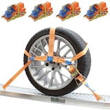 thumbnail of 4x Auto Spanngurt Verzurrsystem Radsicherung PKW KFZ Zurrgurt für Amazon