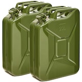 thumbnail of BW® Kraftstoffkanister Metall Benzinkanister 2x 20 Liter - Olivgrün - RAL 6003 - TÜV-geprüft und UN-Zulassung - Made in Europe