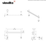 thumbnail of Dataflex Viewlite Schienensystem/Slatwall für den Tisch 1800mm (58.705)