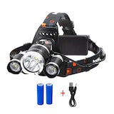 thumbnail of Stirnlampe Kopflampe Wiederaufladbar Hell Scheinwerfer USB