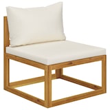 thumbnail of vidaXL 6-tlg. Garten-Lounge-Set mit Auflagen Creme Massivholz Akazie