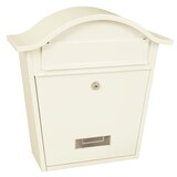 thumbnail of PROREGAL Wandbriefkasten Tatifan aus verzinktem Stahl | HxBxT 37x36,2x13,35cm | Einwurföffnung 24x4cm | Weiß