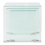 thumbnail of Ensemble de tables gigognes 3 Pièces Verre trempé Transparent Modèle Atlas Line Élite