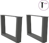 thumbnail of Helloshop26 - Set aus 2 verstellbaren V-förmigen Couchtischbeinen 60 x 30 cm modernes Design anthrazitfarbener Stahl 02_0056902