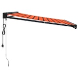 thumbnail of vidaXL Markise Einziehbar Orange und Braun 3,5x2,5 m Stoff & Aluminium
