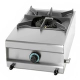 thumbnail of Cucina a gas professionale con 1 fornello da banco e alta potenza per cucina industriale di bar, ristorante, food trucks, ristorazione e catering.