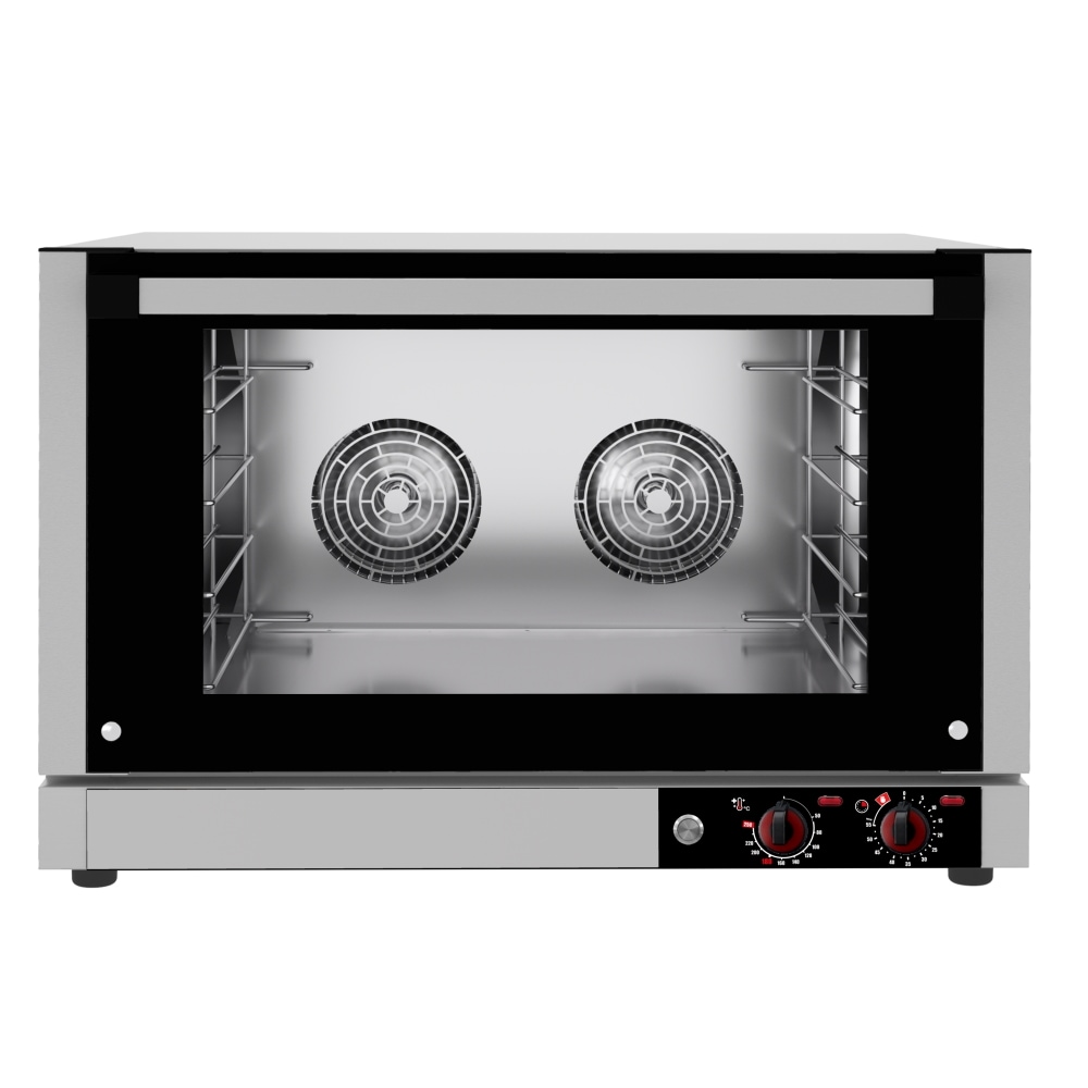 EURAST - Forno de convecção elétrica dir.4 gn 1/1 ou tabuleiros 600x400 - 820x800x560 mm - 6300 W 400/3V - 41235017