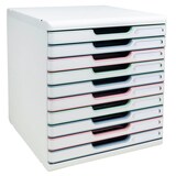 thumbnail of Exacompta 302303D Schubladenbox Modulo, 10 Schubladen, AutentiK - Farben sortiert