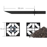 thumbnail of Pannello frangivista da giardino a doghe in polietilene, resistente e facile da montare, per schermare e arredare spazi esterni (4 pannelli)