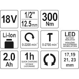 thumbnail of Akkuschlagschrauber 18V/2,0Ah , 1/2" - 300 Nm , Lithium-Ionen
