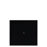 thumbnail of Schiebetürenschrank Büro Aktenschrank Sideboard aus Stahl Schwarz 1090 x 1200 x 450 mm (HxBxT) 550149