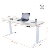 thumbnail of Schreibtisch elektrisch höhenverstellbar, Ergonomische Arbeitstisch, Gestell und Tischplatte