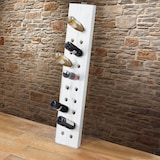 thumbnail of Deko-Rüttelbrett, Flaschenregal Weinregal für 20 Flaschen, Shabby-Look Vintage ~ weiß