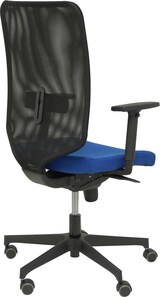 thumbnail of Ossa Negra Silla  y  Respaldo de malla en color negro y asiento tapizado en tejido BALI color azul