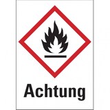 thumbnail of Dreifke® Gefahrstoffetiketten - Flamme (GHS 02) - 52x74 mm Folie selbstklebend