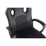 thumbnail of Décoshop26 - Fauteuil de bureau design sportif en synthétique noir maille noir BUR10480