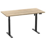 thumbnail of VCM Schreibtisch Lona Schwarz / Sonoma-Eiche H. 71-120 x B. 140 x T. 50 cm