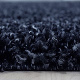 thumbnail of Teppich Hochflor Unifarben Polypropylen Wohnzimmer Shaggy Marineblau Rechteckig 120x170 | Kadima Design