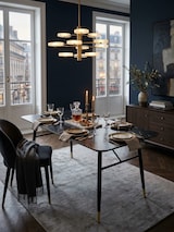 thumbnail of Esszimmertisch 140x80x76 cm Esstisch Schwarz in Marmor-Optik Modern, Küchentisch Klein, Speisetisch Rechteckig, Tisch Esszimmer mit