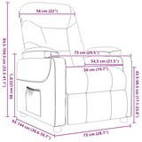thumbnail of vidaXL Massagesessel Taupe Stoff