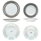 thumbnail of 30tlg Kombiservice VARIANT GRAU für 6 Personen aus Porzellan