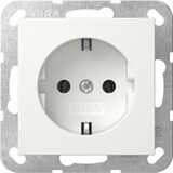 thumbnail of System 55 Steckdose, 1f, reinweiß, matt, Unterputz, Steckdose CEE 7/3 (Typ F), IP20, 446627