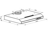 thumbnail of PKM Unterbauhaube UBH5000H2 - 60cm, silber, flach, Dunstabzugshaube