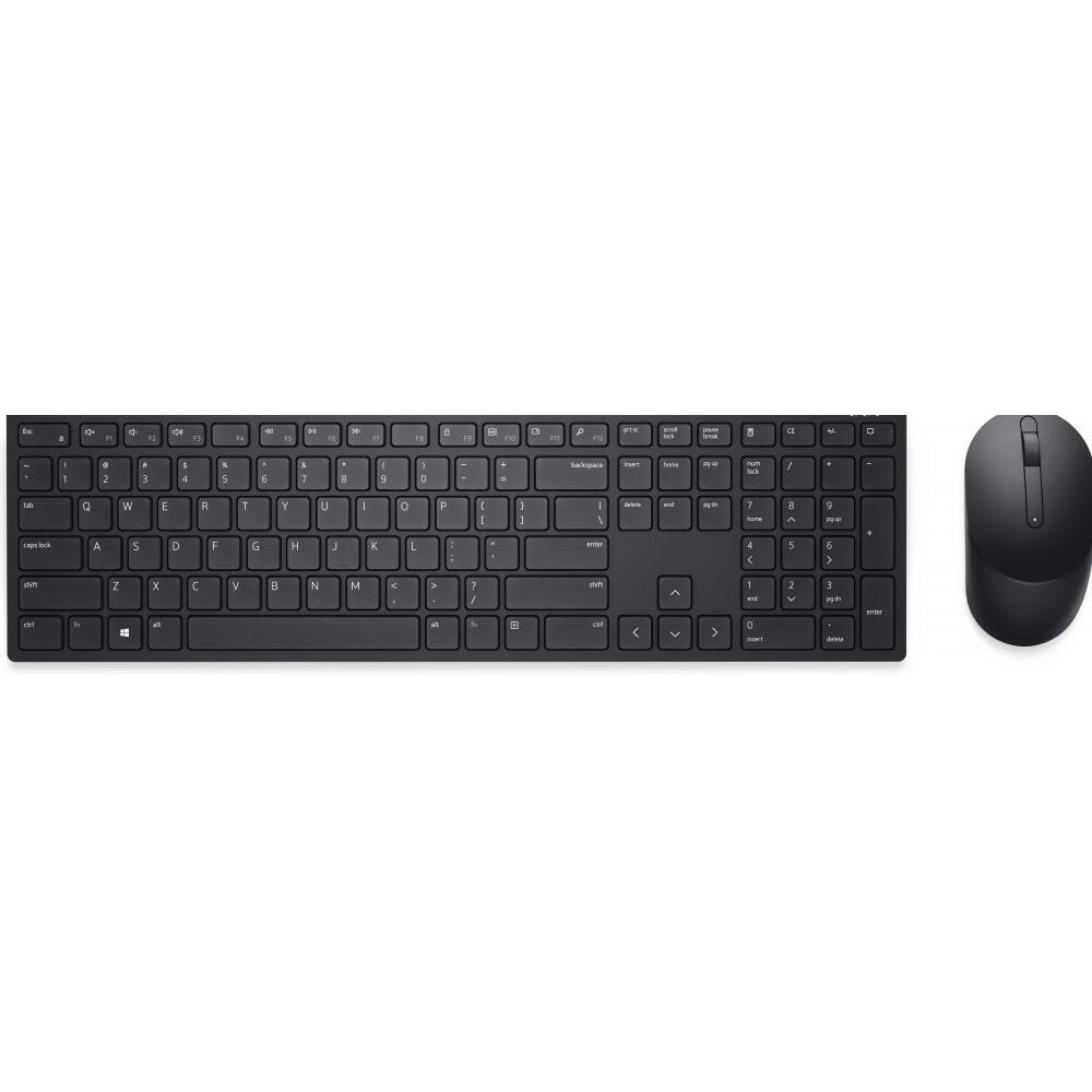 Dell Pro KM5221W Funk Tastatur, Maus-Set  US-International, QWERTY Schwarz