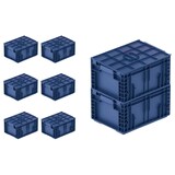 thumbnail of PROREGAL 8x VDA KLT Kleinladungsträger mit Verbundboden & Auflagedeckel | HxBxT 21,3x30x40cm | 16,2 Liter | KLT