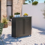 thumbnail of Cucina da esterno in metallo con 3 moduli, lavello e forno per pizza Oviala