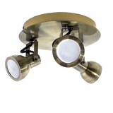 thumbnail of Plafón Focos GU10 Heli Cuero