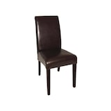 thumbnail of Eetkamerstoelen, imitatieleer, donkerbruin (2 stuks)
