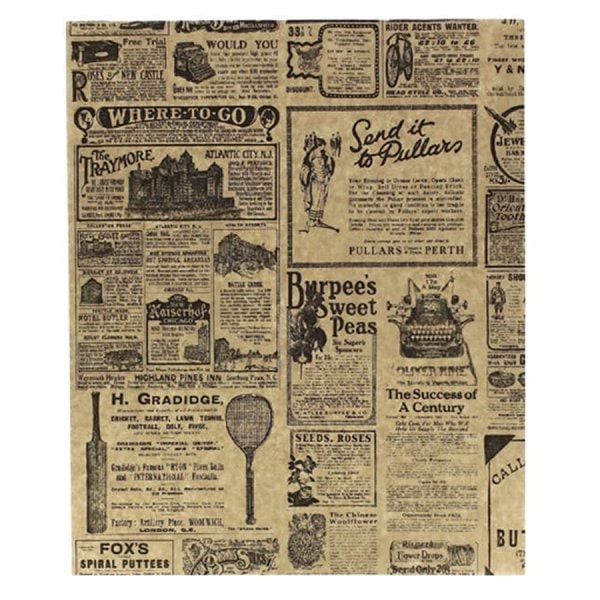 Papel antigrasa alimentario kraft 35x27 cm. Pack 1000 uds