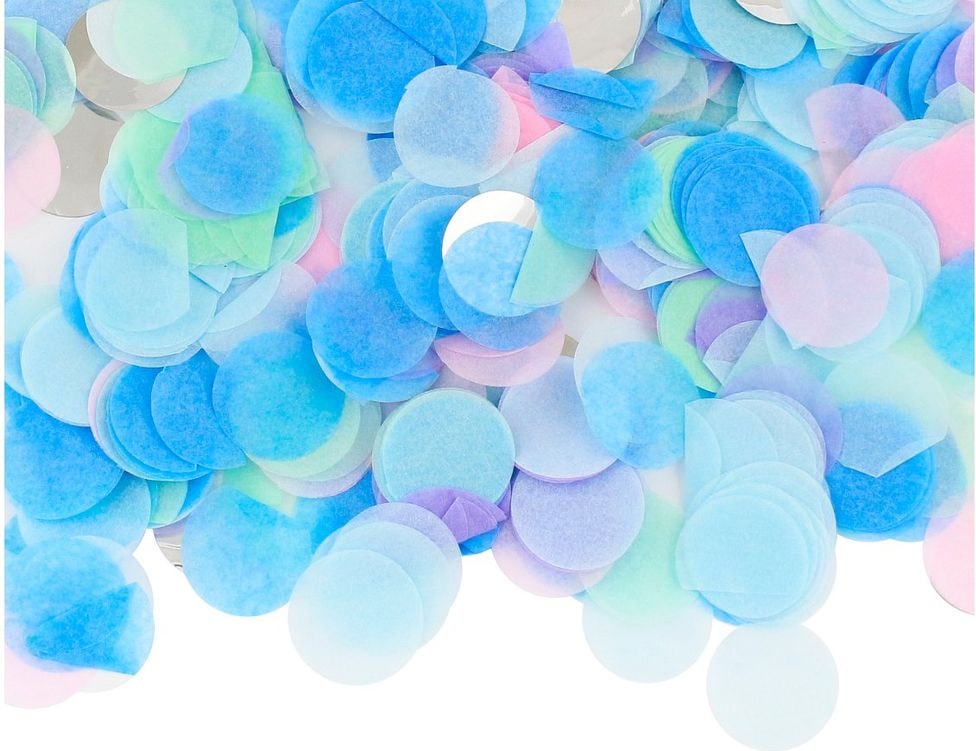 Konfetti hellblau patsell Mix