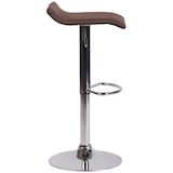 thumbnail of Banco de bar em tecido Dyn V2 marrom/cromo