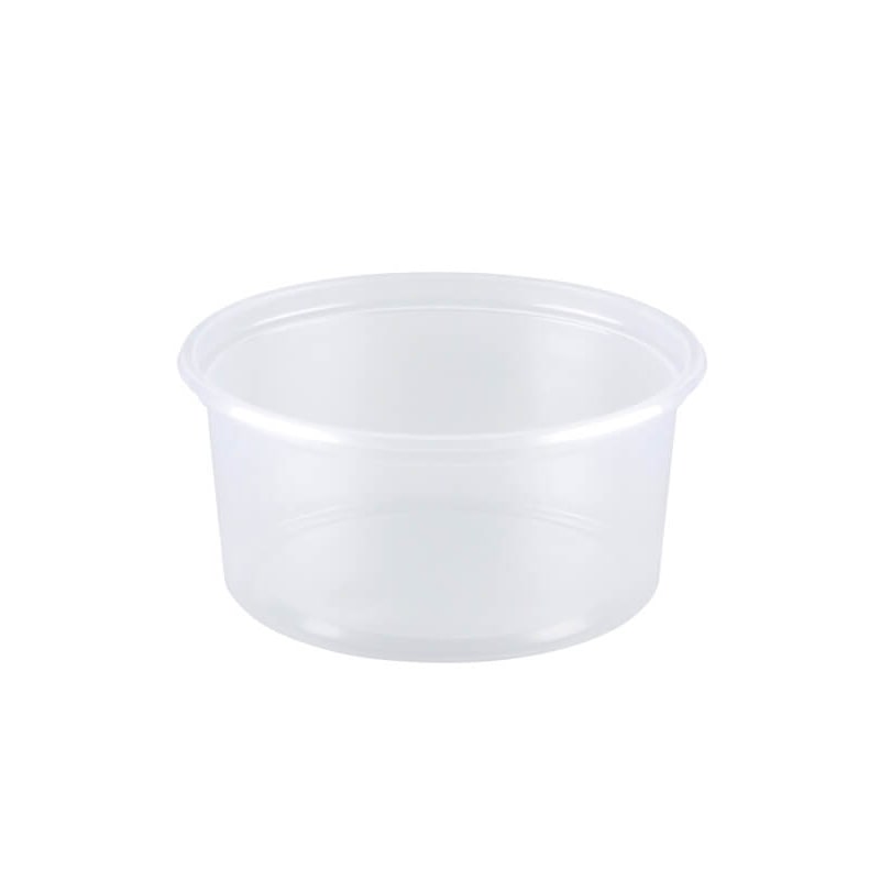 1000x Verpackungsbecher PP, transparent, rund, 250ml