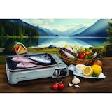 thumbnail of Barbacoa de gas 1900W Parrilla antiadherente + 16 cartuchos de gas camping KEMPER