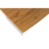 thumbnail of Esstisch Baumkante Holz-Optik Wildeiche 200 x 100 U-Gestell weiß JOSY