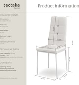 thumbnail of tectake Sillas de comedor Julien - Juego de 4 blanco