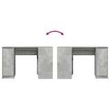 thumbnail of Scrivania grigio cemento 120x42x76 cm in derivati \u200b\u200bdel legno modello Vega Master Logic