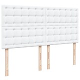 thumbnail of vidaXL Boxspringbett mit Matratze Weiß 180x200 cm Kunstleder