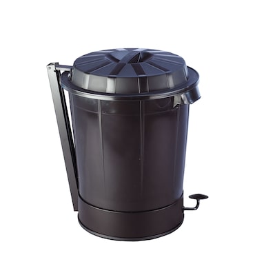 Balde Goliat 70 litros com pedal. Contentor profissional cor Preto.