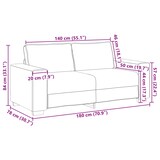 thumbnail of vidaXL Bank Zwart 180 x 80 x 84 cm Stof