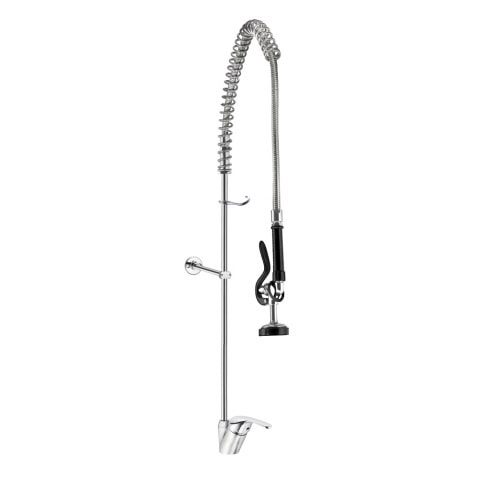 Grifo Industrial Fregadero para Hostelería 2 Aguas con Grifo Ducha - TS-2M